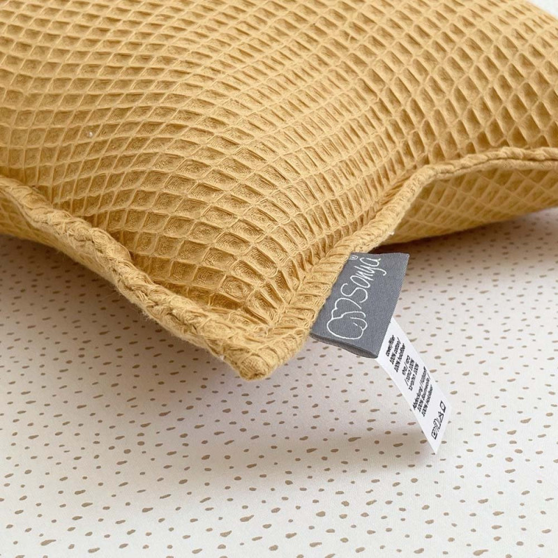 Подушка Msonya Декоративна вафля Зірочка гірчиця