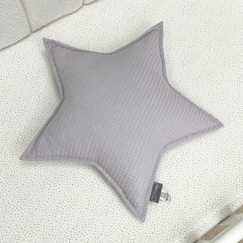 Подушка Msonya однотонний сірий