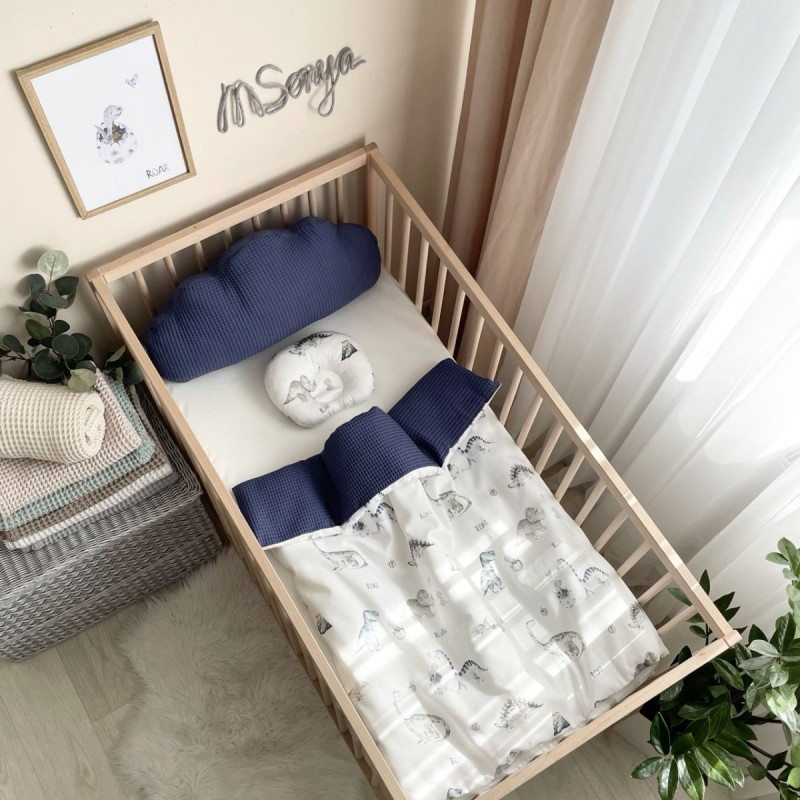 Подушка Msonya Хмаринка вафля синій