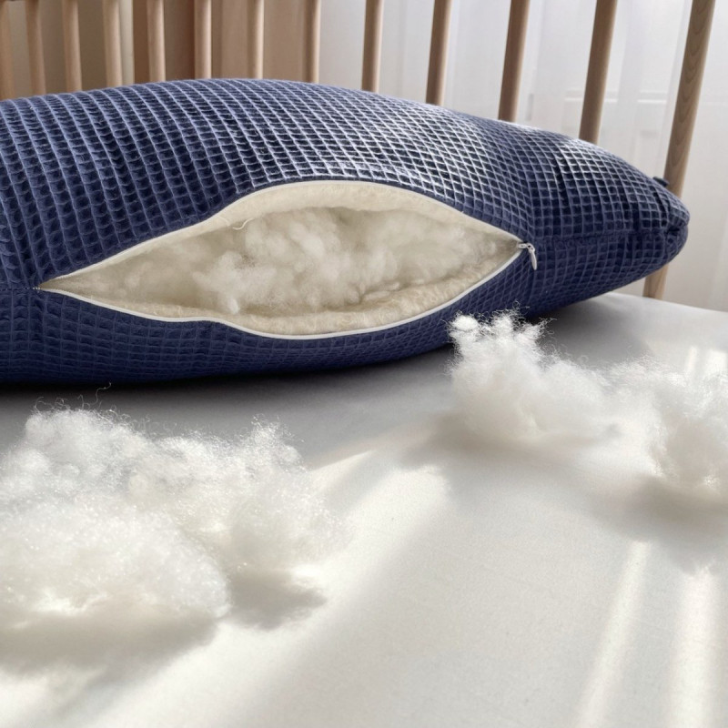 Подушка Msonya Хмаринка вафля синій