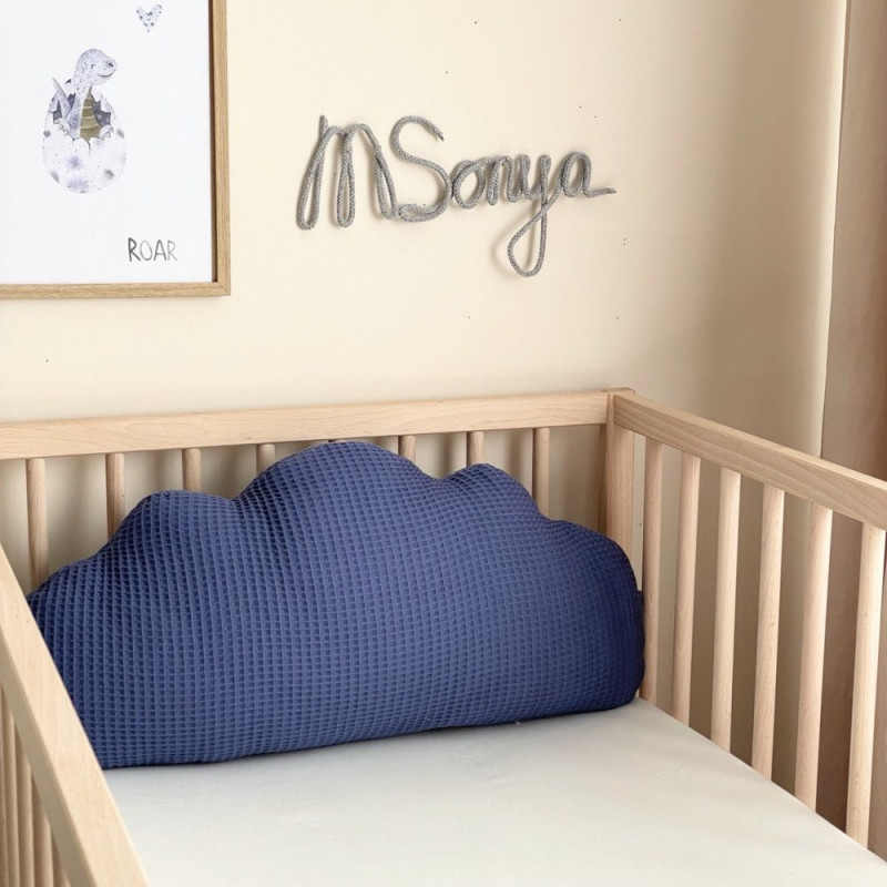 Подушка Msonya Хмаринка вафля синій