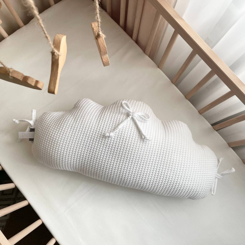 Подушка Msonya Хмаринка вафля білий