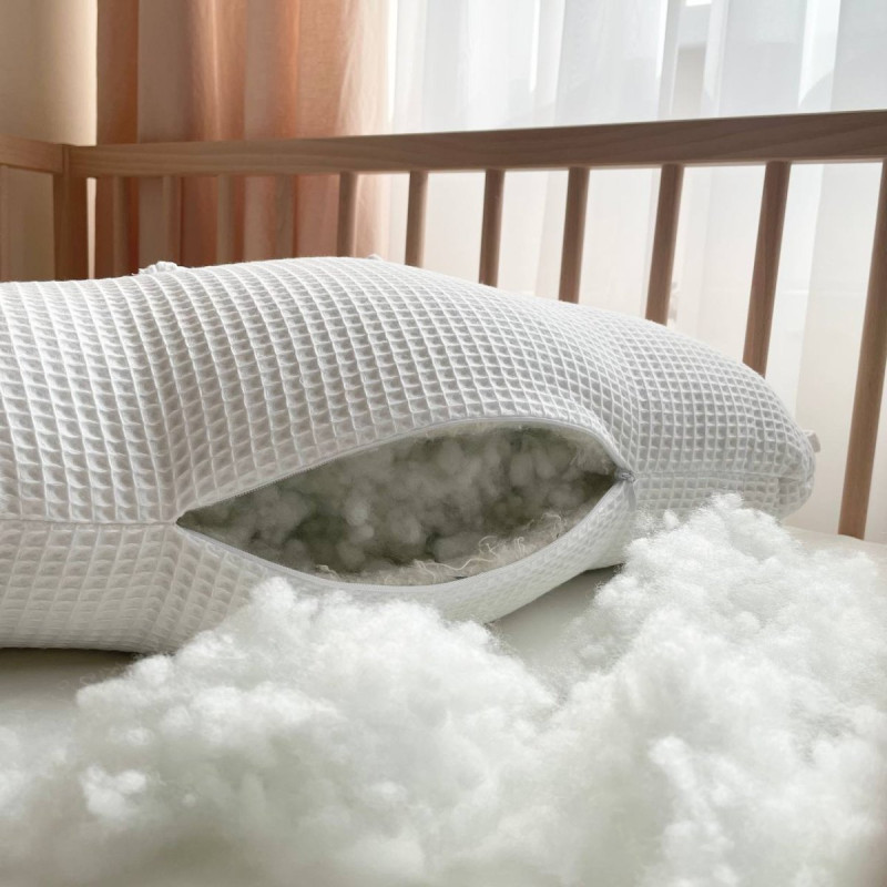 Подушка Msonya Хмаринка вафля білий