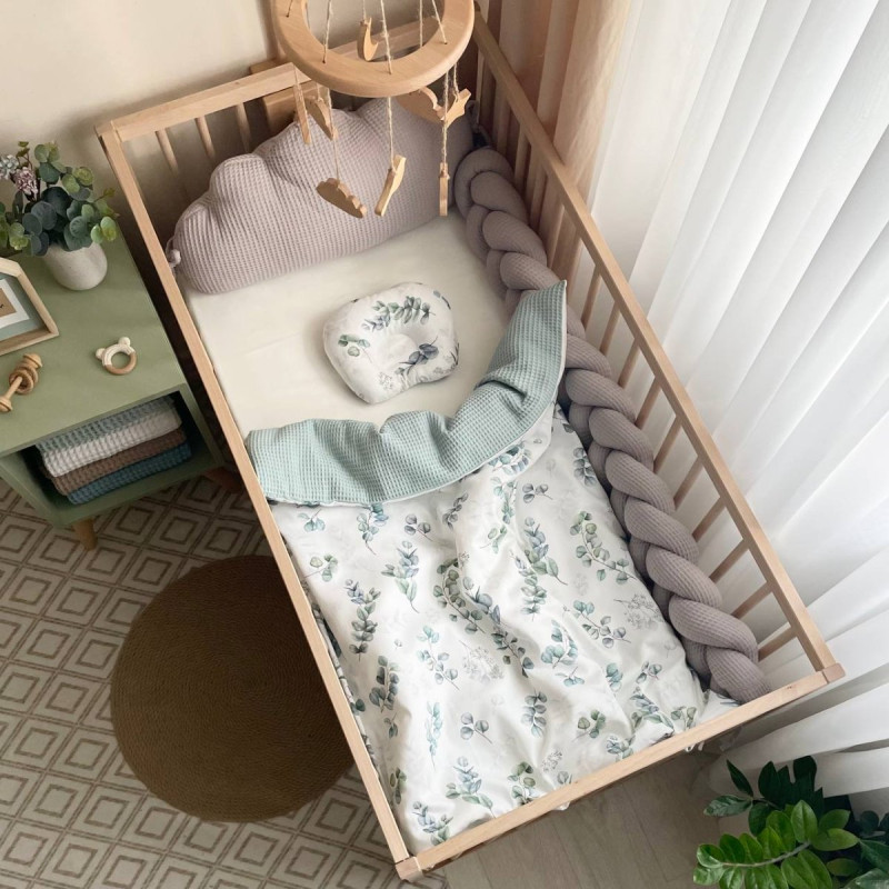 Подушка Msonya Хмаринка вафля сірий