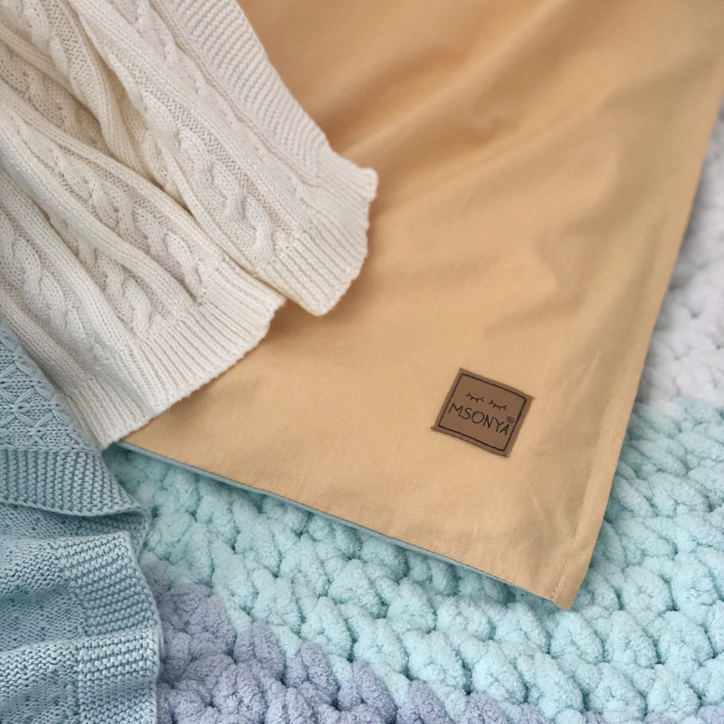 Постільна білизна Msonya підлдіток поплін гірчиця/м'ята