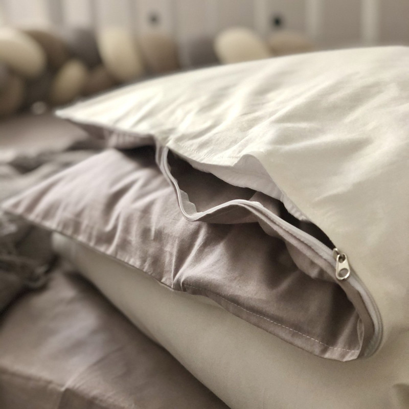 Постіль Msonya КПБ підлдіток поплін беж/молоко