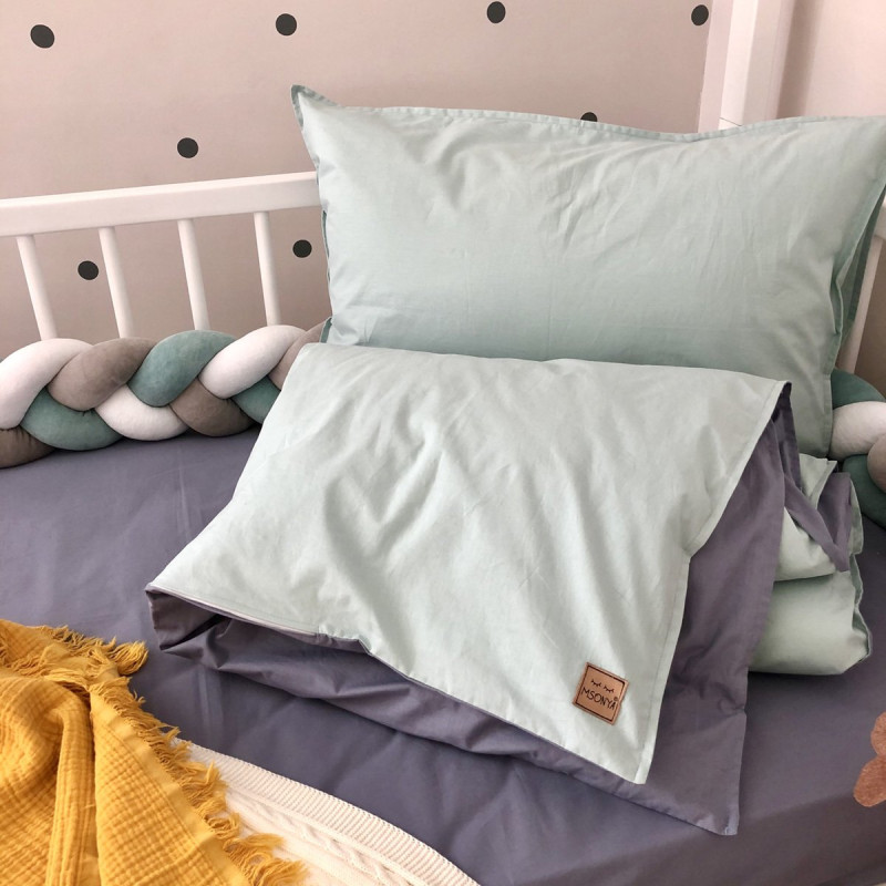 Постільна білизна Msonya підлдіток поплін м'ята/джинс