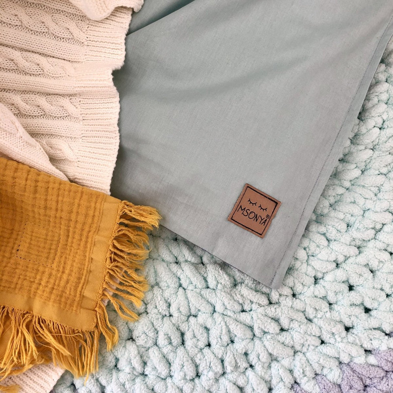 Постільна білизна Msonya підлдіток поплін м'ята/джинс