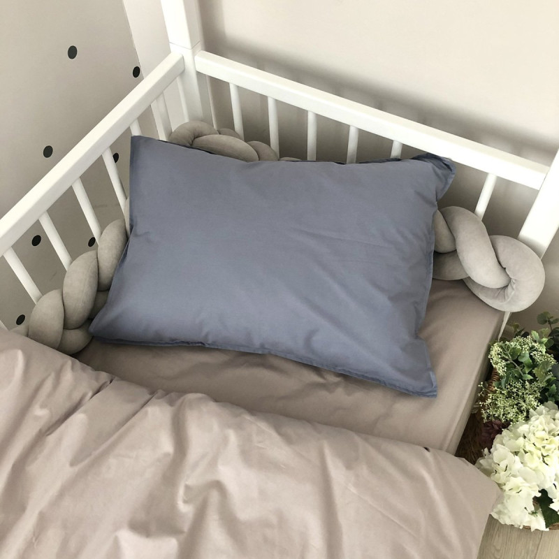 Постільна білизна Msonya підлдіток поплін сірий/джинс