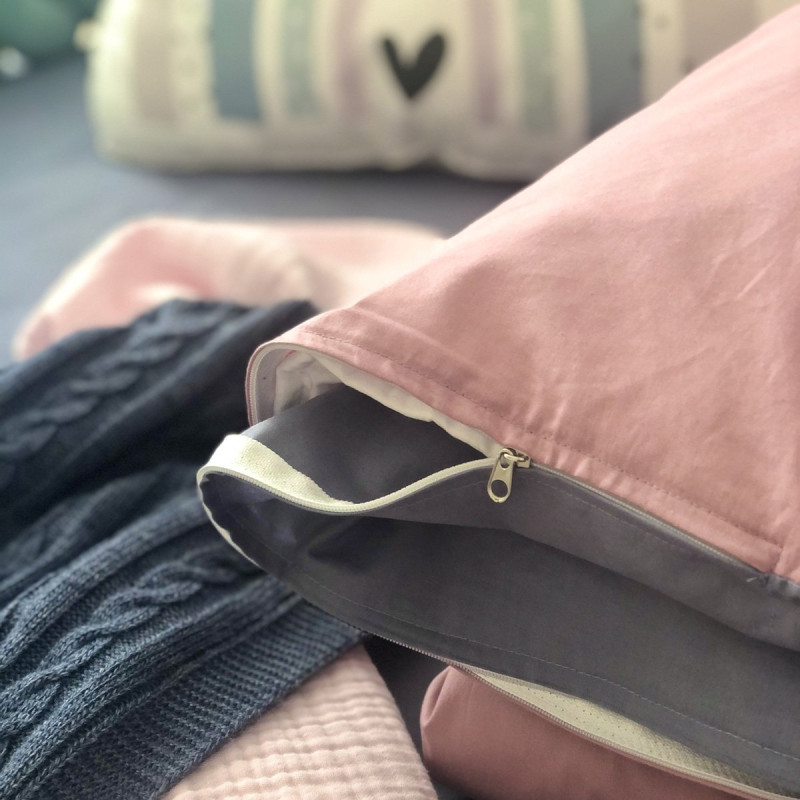 Постільна білизна Msonya підлдіток поплін ягода/джинс