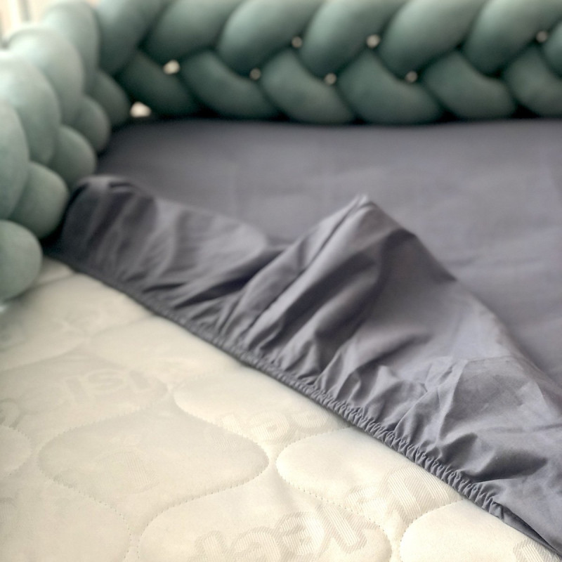 Постільна білизна Msonya підлдіток поплін ягода/джинс