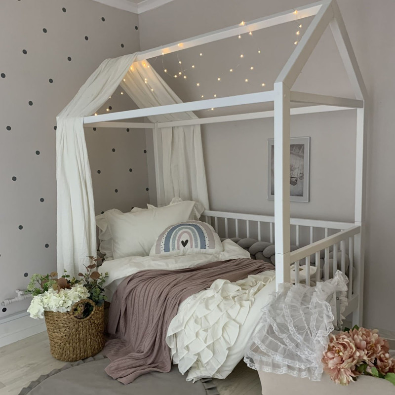 Постільна білизна Msonya підліток варенка з рюшем молочний