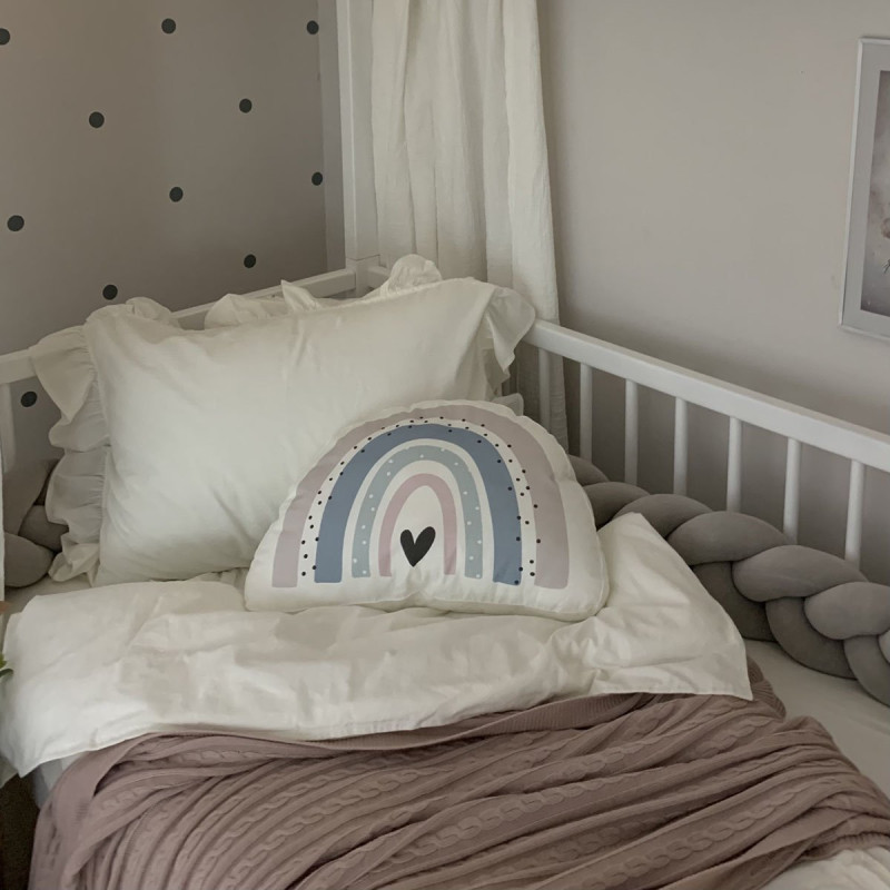 Постільна білизна Msonya підліток варенка з рюшем молочний