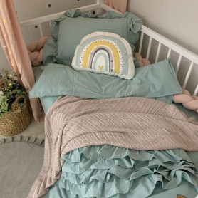 Постільна білизна Msonya підліток варенка з рюшем м'ята