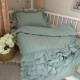 Постільна білизна Msonya підліток варенка з рюшем м'ята