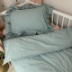 Постільна білизна Msonya підліток варенка з рюшем м'ята