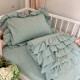 Постільна білизна Msonya підліток варенка з рюшем м'ята