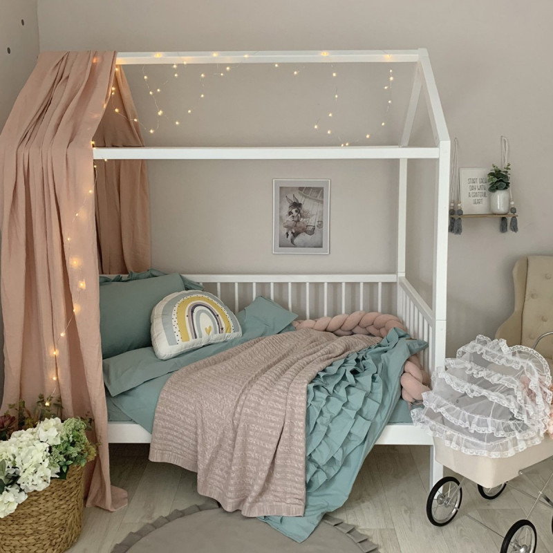 Постільна білизна Msonya підліток варенка з рюшем м'ята