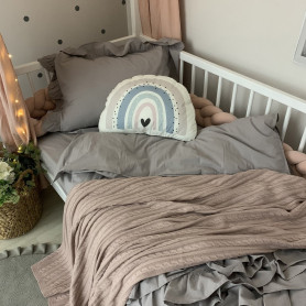 Постільна білизна Msonya підліток варенка з рюшем сірий