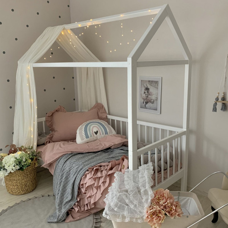 Постільна білизна Msonya підліток варенка з рюшем пудра