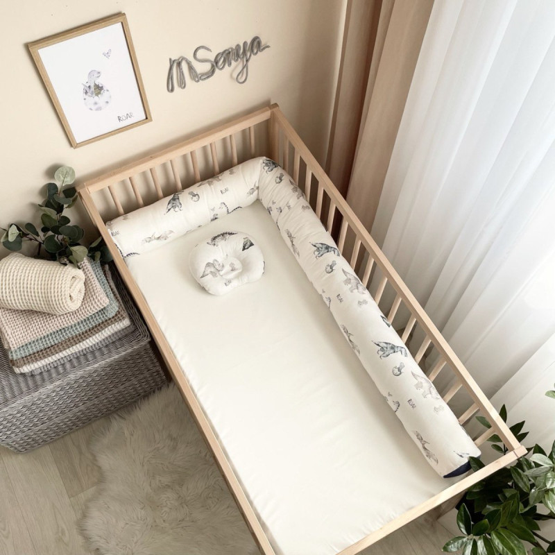 Подушка Msonya Валик Nordic Діно синій