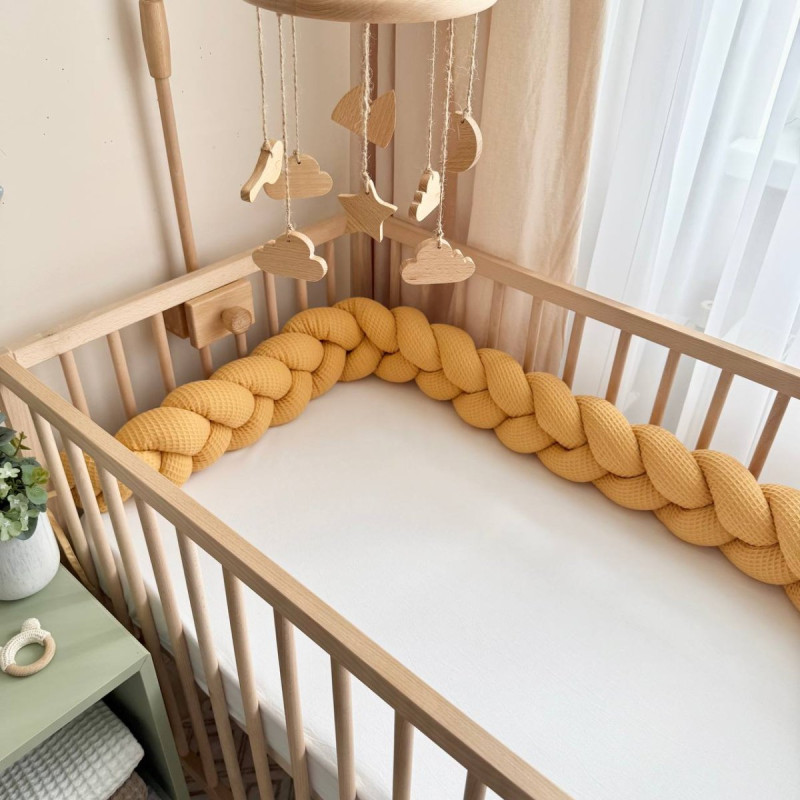 Постільна білизна Msonya Коса вафля гірчиця