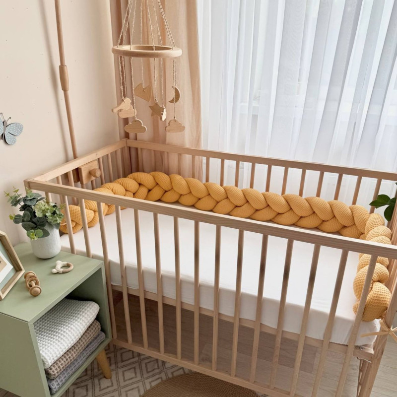 Постільна білизна Msonya Коса вафля гірчиця