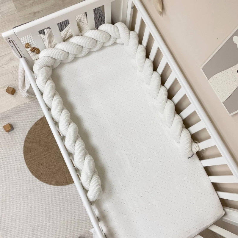 Постільна білизна Msonya Коса вафля молочний