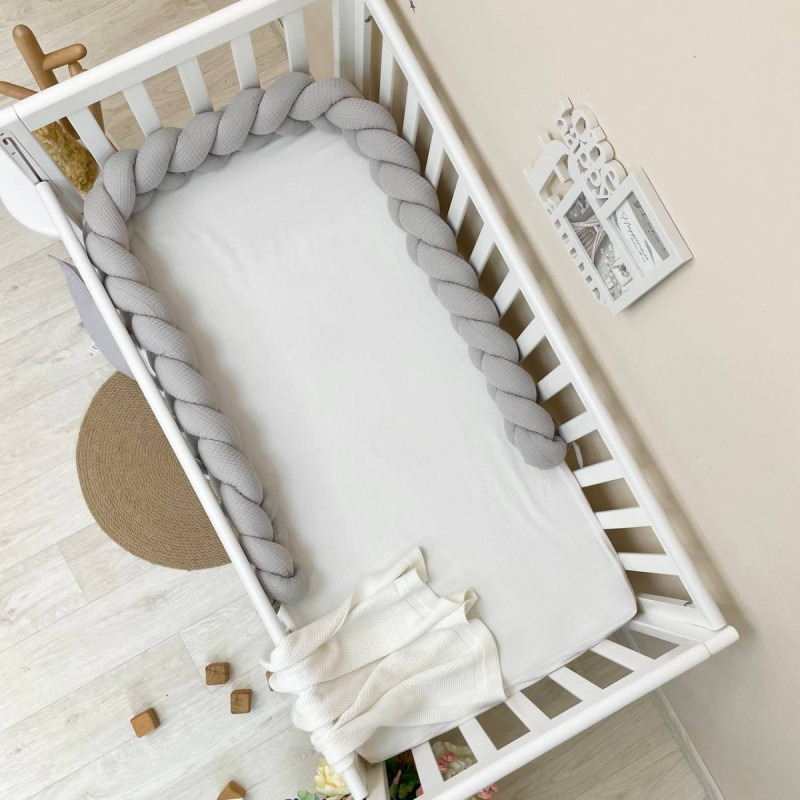 Постільна білизна Msonya Бортик у ліжко Бортик-коса унісекс сірий Стандарт/Овал 11312252