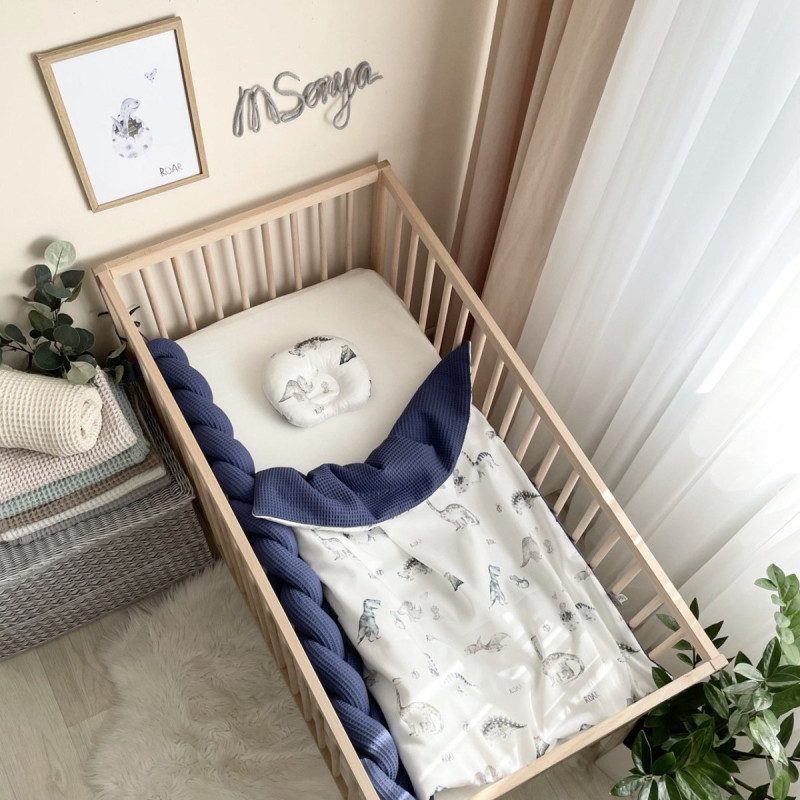 Подушка Msonya Коса вафля синій