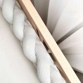 Подушка Msonya Коса вафля білий