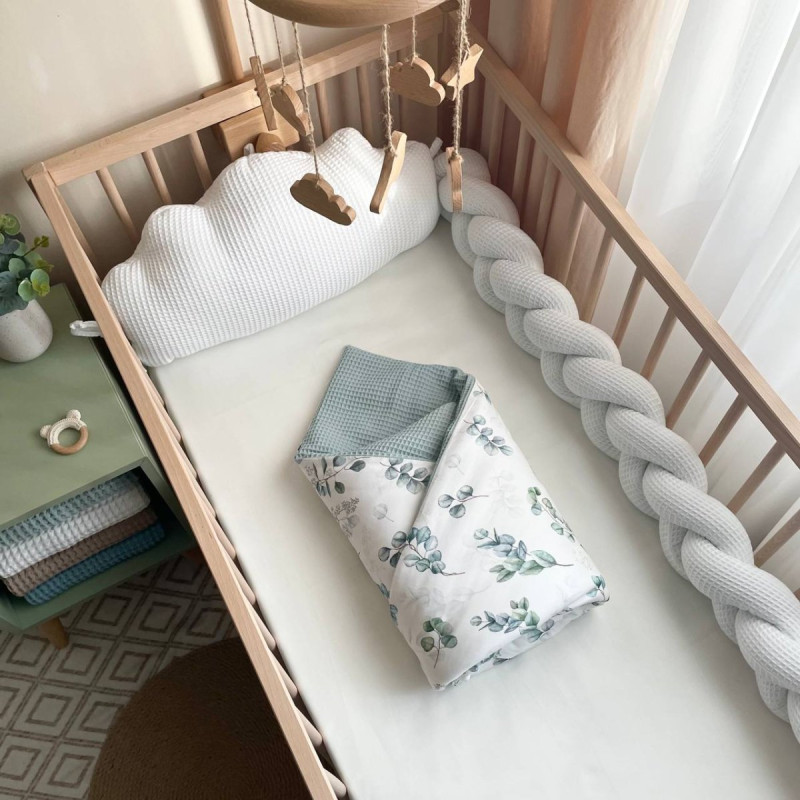 Подушка Msonya Коса вафля білий