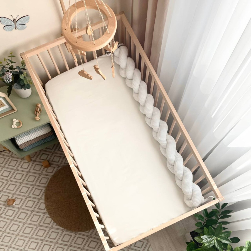 Подушка Msonya Коса вафля білий