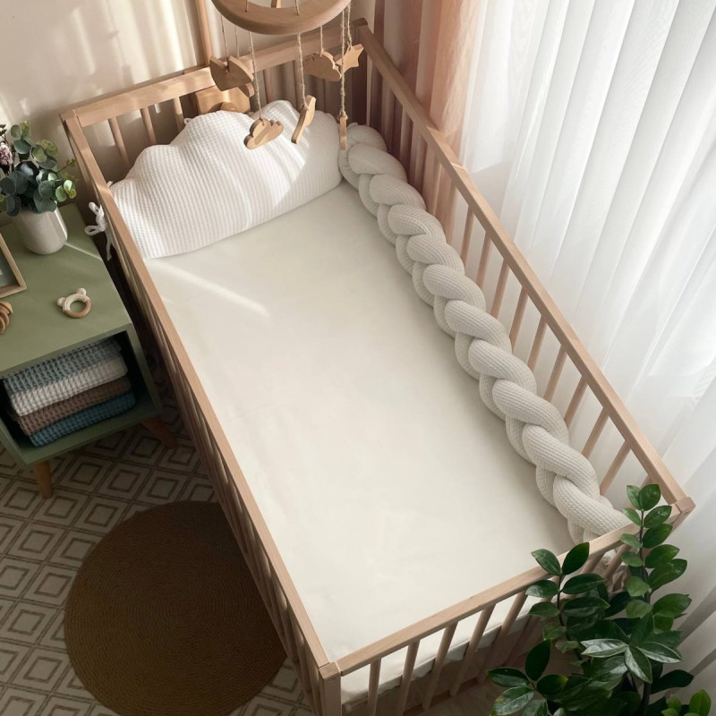 Подушка Msonya Коса вафля молочний