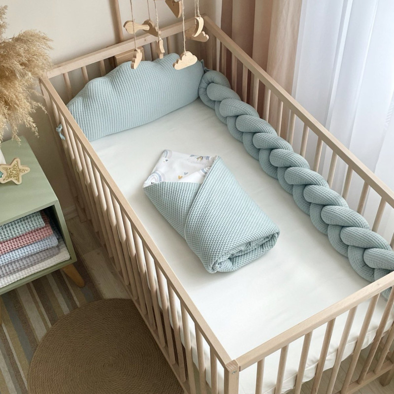 Подушка Msonya Коса вафля м'ята