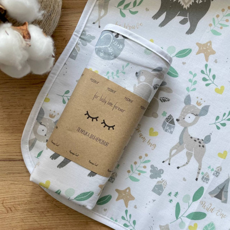 Пелюшка Msonya унісекс з малюнком мята 115165597