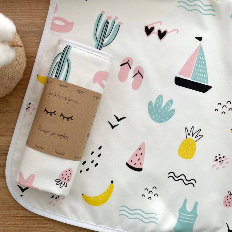 Пелюшка Msonya унісекс з малюнком мята 115593