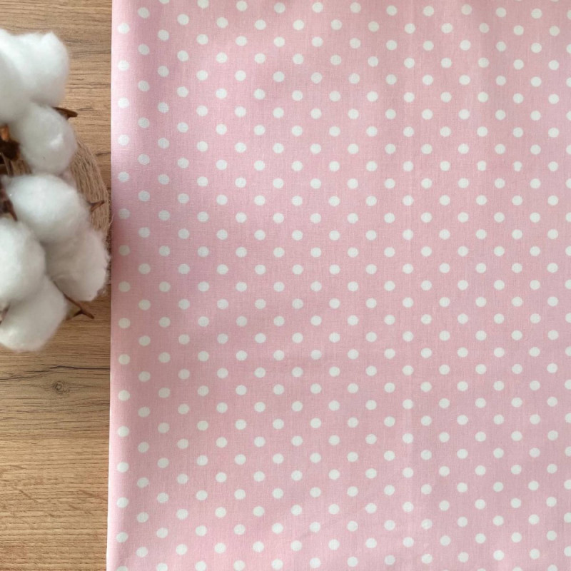 Пелюшка Msonya непромокаюча Горошок білий на рожевому