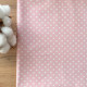 Пелюшка Msonya непромокаюча Горошок білий на рожевому