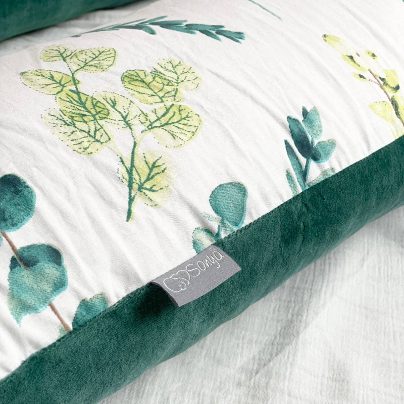 Подушка Msonya велюр/поплін Евкаліпт