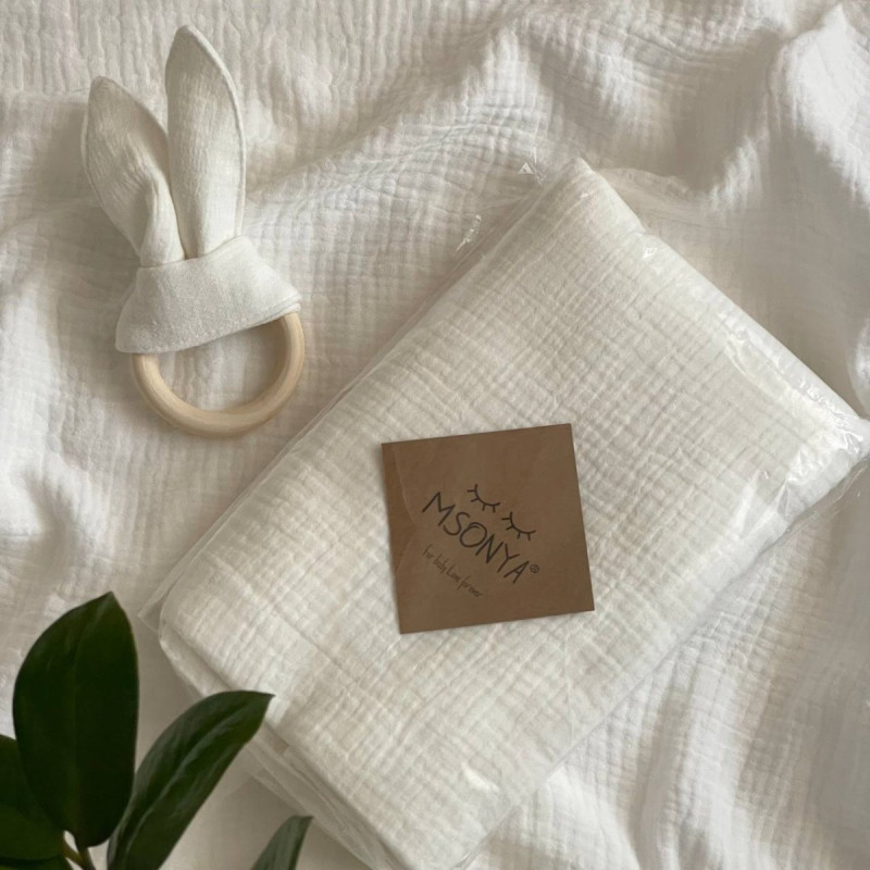 Пелюшка Msonya муслін Молочний 95х135