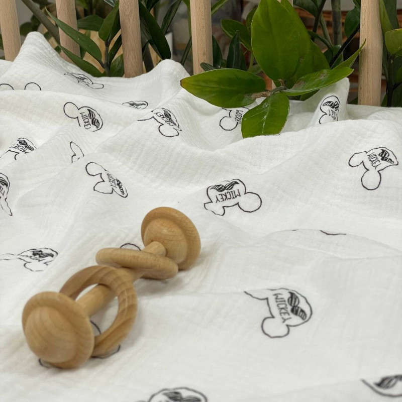 Пелюшка Msonya муслін Міккі Маус з вусами 95х135