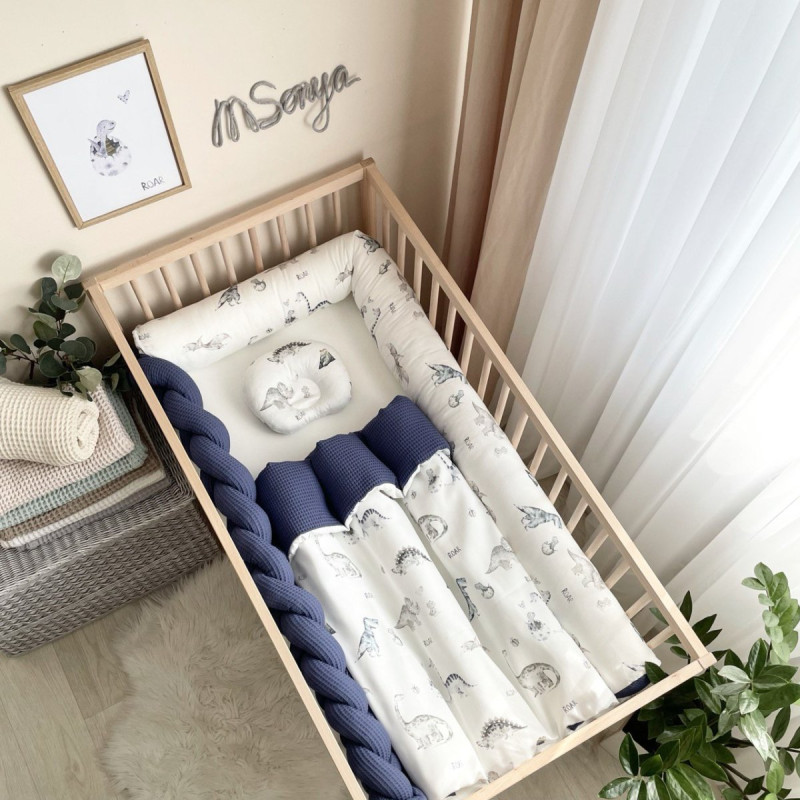 Подушка Msonya Подушечка анатомічна Діно синій