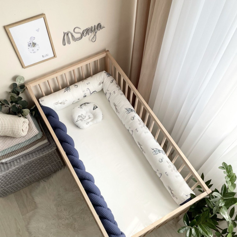 Подушка Msonya Подушечка анатомічна Діно синій