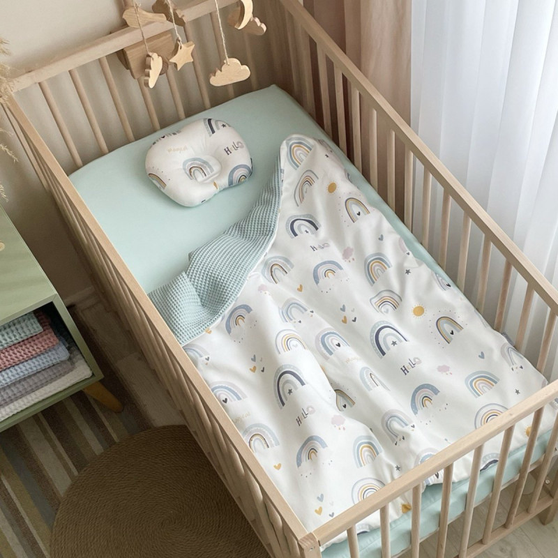 Подушка Msonya Подушечка анатомічна Веселки м'ята