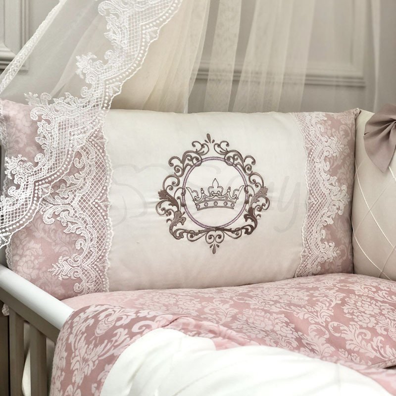 Постільна білизна Msonya комплект Elegance, 7 одиниць запорошена троянда