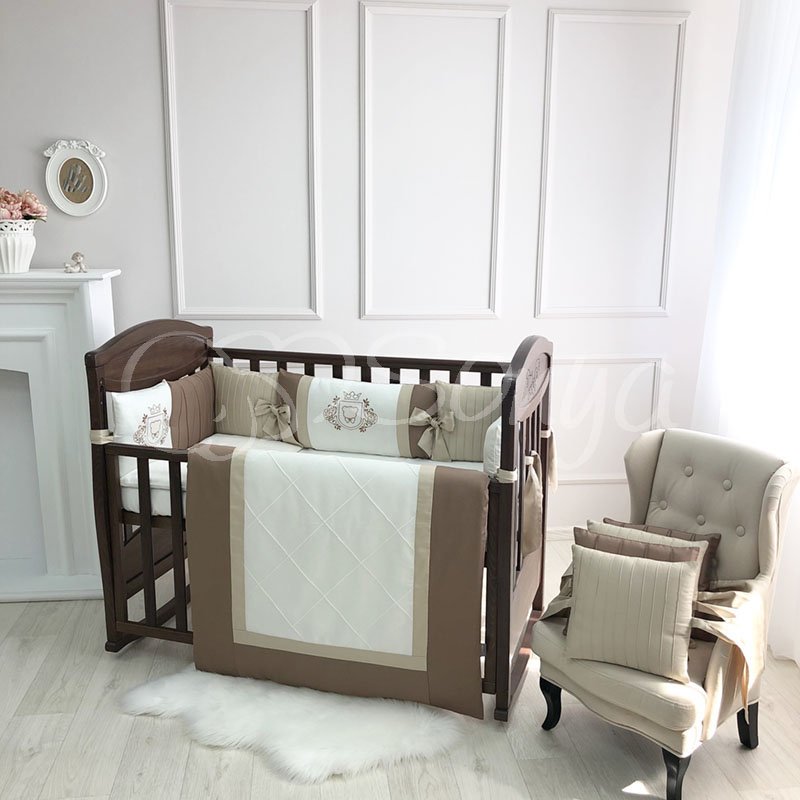 Постільна білизна Msonya комплект Royal, 7 одиниць шоколад