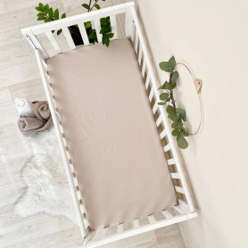 Постільна білизна Msonya Простирадло однотонне бежевий 1600243