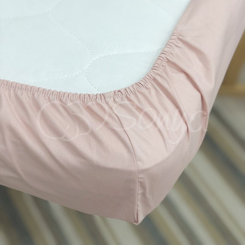 Постільна білизна Msonya Простирадло дитяче 60х120 см темна пудра