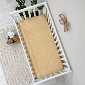 Постільна білизна Msonya Простирадло дитяче темна гірчиця н/р